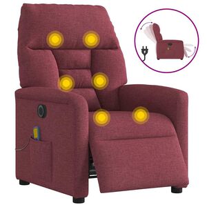 vidaXL Elektrick&eacute; mas&aacute;žn&iacute; polohovac&iacute; křeslo v&iacute;nov&eacute; textil