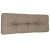 vidaXL Podu&scaron;ka na palety taupe 120 x 40 x 12 cm textil