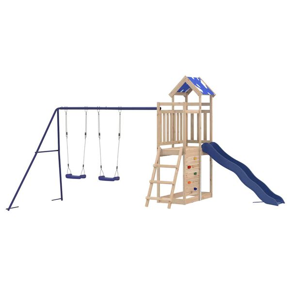 vidaXL Dětsk&eacute; hři&scaron;tě na zahradu masivn&iacute; borov&eacute; dřevo