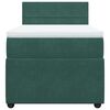 vidaXL Box spring postel s matrac&iacute; tmavě zelen&aacute; 100x200 cm samet
