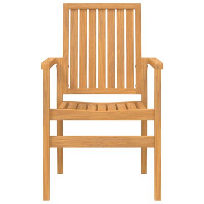 vidaXL Stohovatelné zahradní židle 2 ks 56,5x57,5x91 cm masivní teak