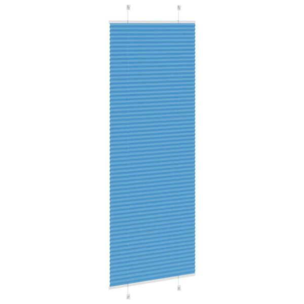 vidaXL Plisovan&aacute; roleta modr&aacute; 75x200 cm &Scaron;&iacute;řka l&aacute;tky 74,4 cm Polyester