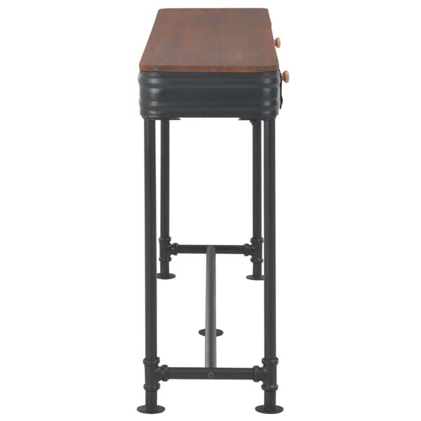 vidaXL Konzolov&yacute; stolek se 2 z&aacute;suvkami 120 x 30 x 75 cm masivn&iacute; jedle