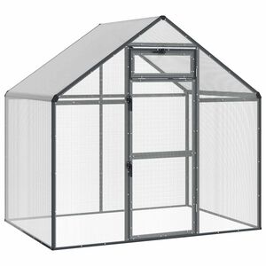 vidaXL Ptač&iacute; klec Antracitov&aacute; 181,5 x 112,5 x 173,5 cm