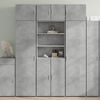 vidaXL Skř&iacute;ň highboard betonově &scaron;ed&aacute; 70x42,5x185 cm kompozitn&iacute; dřevo