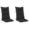 vidaXL Souprava pol&scaron;t&aacute;řů pro vysokou židli 2 pcs Melanžov&aacute; čern&aacute;