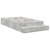 vidaXL Rám postele s úložným prostorem Betonově šedá 120 cm