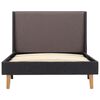 vidaXL R&aacute;m postele taupe textil 100 x 200 cm