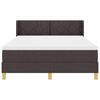 vidaXL Postel s boxspringem s čelo Tmavě hněd&aacute; 200 x 160 cm Polyester