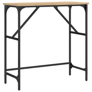 vidaXL Konzolov&yacute; stolek dub sonoma 75 x 32 x 75 cm kompozitn&iacute; dřevo