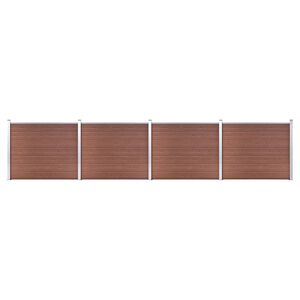 vidaXL Set plotov&eacute;ho d&iacute;lce WPC 699 x 146 cm hněd&yacute;