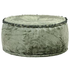 vidaXL Kulat&yacute; taburet samet 40 x 20 cm zelen&yacute;