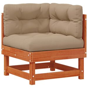 vidaXL Zahradn&iacute; rohov&aacute; sedačka Masivn&iacute; borovice Voskově Hněd&aacute;