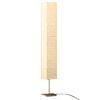 vidaXL Stojac&iacute; lampa s ocelov&yacute;m stoj&aacute;nkem b&eacute;žov&aacute; 170 cm