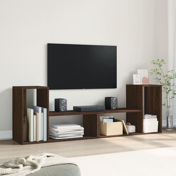 vidaXL TV skř&iacute;ňky 2 ks hněd&yacute; dub 75 x 30 x 50 cm kompozitn&iacute; dřevo