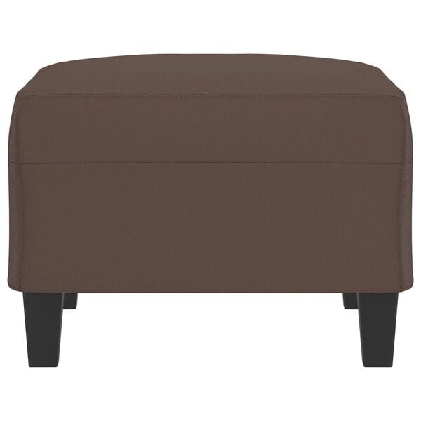 vidaXL Podnožka hněd&aacute; 70x55x41 cm uměl&aacute; kůže