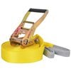 vidaXL Slackline, 15 m x 50 mm, 150 kg, žlut&aacute;