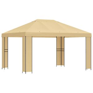 vidaXL Alt&aacute;n 4 &times; 3 m Kr&eacute;mov&aacute; Polyester a ocel 190 gsm