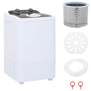 vidaXL Mini pračka s jedn&iacute;m bubnem 4,6 kg Čern&aacute; a b&iacute;l&aacute;