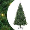 vidaXL Uměl&yacute; v&aacute;nočn&iacute; stromeček Zelen&aacute; 240 cm PVC, ocel a plast