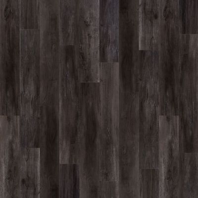 WallArt Nástěnný panel vzhled dřevěných prken starovenkovský dub černý
