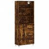 vidaXL Skř&iacute;ň highboard kouřov&yacute; dub 69,5 x 34 x 180 cm kompozitn&iacute; dřevo