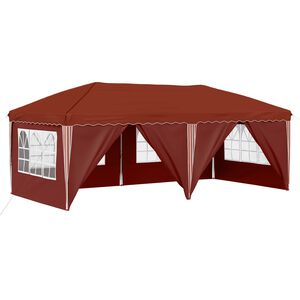 vidaXL P&aacute;rty stan s v&yacute;suvn&yacute;m st&aacute;nkem 575 x 288 x 245 cm Cihlov&aacute;