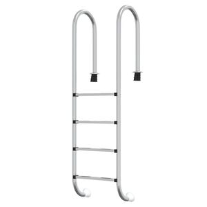 vidaXL Baz&eacute;nov&yacute; žebř&iacute;k 54 x 38 x 184,5 cm nerezov&aacute; ocel 304