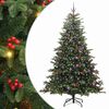 vidaXL Uměl&yacute; v&aacute;nočn&iacute; stromeček Zelen&aacute; 240 cm PVC, kov a plast