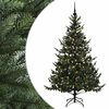 vidaXL Uměl&yacute; v&aacute;nočn&iacute; stromek s v&aacute;nočn&iacute;mi koulemi 180 cm 300 LED