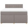 vidaXL Box spring postel s matrac&iacute; taupe 140x190 cm textil