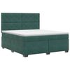 vidaXL Postel boxspring s matrac&iacute; Tmavě zelen&aacute; 140 x 200 cm Samet