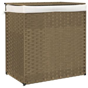 vidaXL Ko&scaron; na pr&aacute;dlo se 2 sekcemi 53 x 35 x 57 cm polyratan