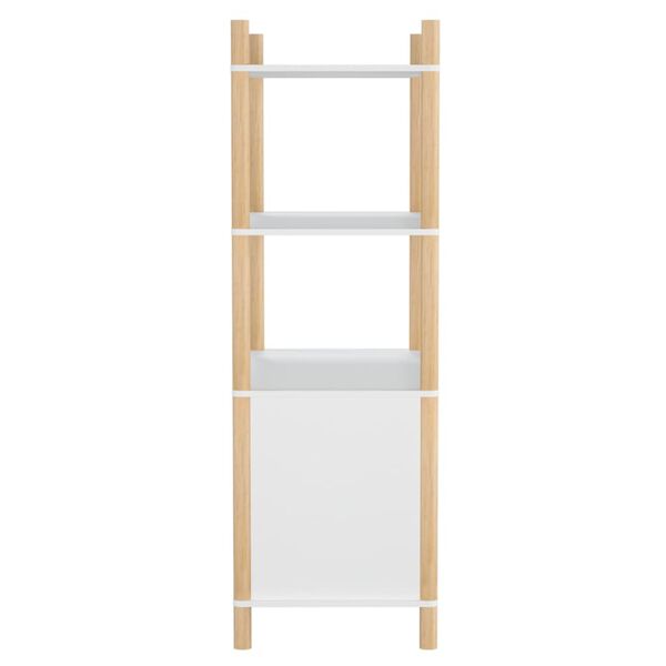 vidaXL Skříň highboard bílá 80x40x121 cm kompozitní dřevo