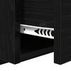 vidaXL Hlavov&aacute; č&aacute;st s kabinetem 3 pcs Čern&yacute; dub kompozitn&iacute; dřevo