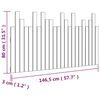 vidaXL N&aacute;stěnn&eacute; čelo postele b&iacute;l&eacute; 146,5x3x80 cm masivn&iacute; borov&eacute; dřevo