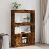 vidaXL Skříň highboard kouřový dub 92 x 33 x 140 cm kompozitní dřevo