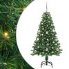 vidaXL Uměl&yacute; v&aacute;nočn&iacute; stromeček Zelen&aacute; 150 cm PVC, ocel a plast