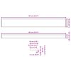 vidaXL Parapet okna Mramorov&yacute; text -enure 60 x 10 x 4,5 cm PVC