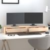 vidaXL Stojan na monitor 100x27x15 cm masivní borové dřevo