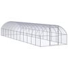 vidaXL Venkovn&iacute; klec pro kuřata 3 x 12 x 2 m pozinkovan&aacute; ocel