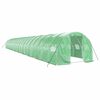 vidaXL Sklen&iacute;k s ocelov&yacute;m r&aacute;mem zelen&yacute; 60 m&sup2; 20 x 3 x 2 m