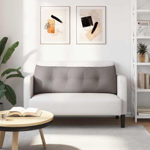 vidaXL Pol&scaron;t&aacute;ř na z&aacute;da Taupe 140 x 24 x 50 cm textil