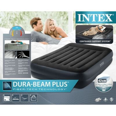 Intex Nafukovací postel Dura-Beam Plus Pillow Rest Raised Queen 42 cm