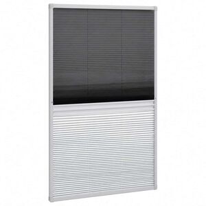 vidaXL Plisovan&aacute; okenn&iacute; s&iacute;ť proti hmyzu 160 x 80 cm se zast&iacute;něn&iacute;m