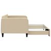 vidaXL Válenda s přistýlkou krémová 90 x 200 cm textil