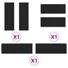 vidaXL Sestava TV skř&iacute;něk N&aacute;stěnn&yacute; 6 pcs Čern&yacute; dub 100 x 30 x 30 cm