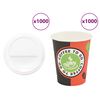 vidaXL Pap&iacute;rov&eacute; kel&iacute;mky na k&aacute;vu s v&iacute;čky 1000 pcs 8oz 240ml
