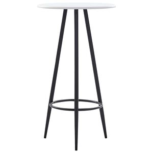 vidaXL Barov&yacute; stůl b&iacute;l&yacute; 60 x 107,5 cm MDF