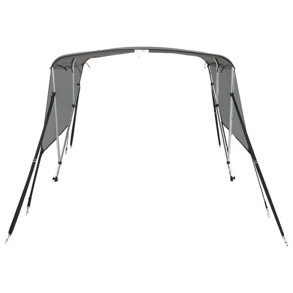 vidaXL Bimini stříška se 3 oblouky a bočnicemi 183x(170–182)x137 cm